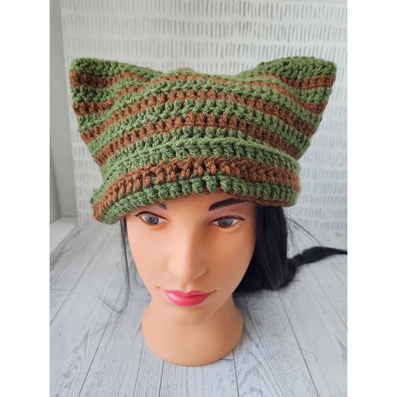 Handmade Cat Ear Beanie - Picture 1 of 4